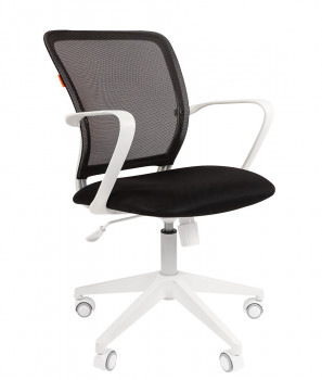Кресло офисное CHAIRMAN 698 WHITE Ткань TW-01 черный