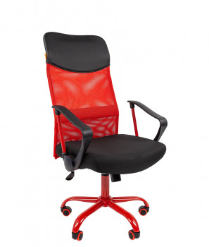 Кресло руководителя CHAIRMAN 610 CMET Сетка TW (сетка) красная