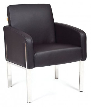Офисное мягкое кресло CHAIRMAN XP-906-1 AERO ЭкоПремиум TERRA 118 Черная