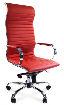 Кресло руководителя CHAIRMAN 710 Экокожа премиум Красный