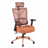 Кресло руководителя CHAIRMAN 566  Сетчатый акрил оранжевый /Ткань  оранжевый