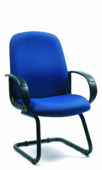 Кресло посетителя CHAIRMAN 279V Экокожа Черная
