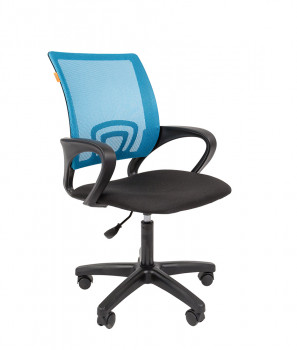 Кресло офисное CHAIRMAN 696 LT Комбинация Голубой TW/Черная С-03