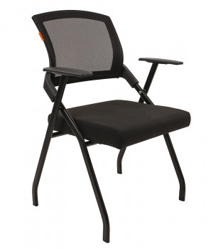 Кресло посетителя CHAIRMAN NEXX NEW Сетчатый акрил (спинка).Ткань стандарт черная (сиденье) Cерый