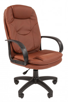 Кресло руководителя Стандарт СТ-68 Экокожа коричневая