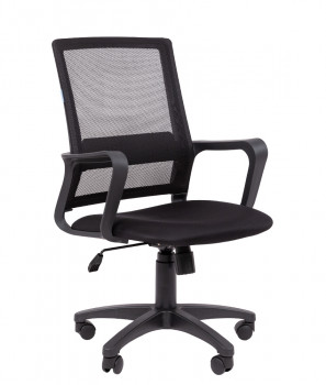 Кресло офисное CHAIRMAN 606 Сетчатый акрил / Ткань стандарт 15-21 черный TW-01 черный