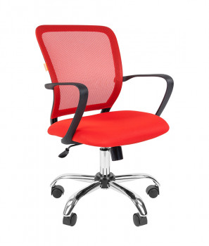 Кресло офисное CHAIRMAN 698 CHROME Ткань TW Красный TW-19