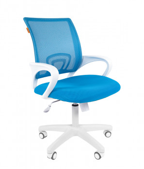 Кресло офисное CHAIRMAN 696 WHITE Комбинация TW голубой
