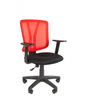 Кресло офисное CHAIRMAN 626 Комбинация DW/TW Красный DW-69/Черная TW-01