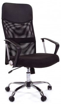 Кресло руководителя CHAIRMAN 610 Ткань стандарт 15-21 черная + TW черный