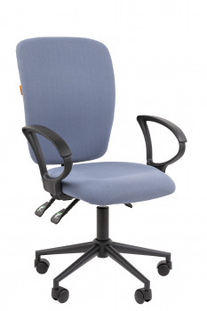 Кресло офисное CHAIRMAN 9801-BLACK Ткань Голубой Т02