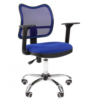 Кресло офисное CHAIRMAN 450CHROME Комбинация цветов (новые подлокотники) TW-10/TW-05 Синий