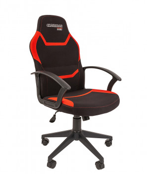 Игровое кресло CHAIRMAN GAME 9 Ткань комбинированная черно/красный