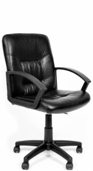 Кресло офисное CHAIRMAN 651 Экокожа PU Черная