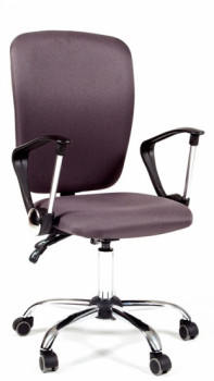 Кресло офисное CHAIRMAN 9801 ХРОМ NEW Ткань ST-15 Серый 15-13