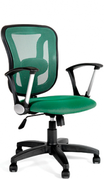 Кресло офисное CHAIRMAN 452 Комбинация цветов Акрил (спинка)/Зеленая ткань TW-18 (сидение)