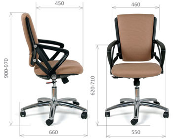 Размеры кресло офисное CHAIRMAN 413