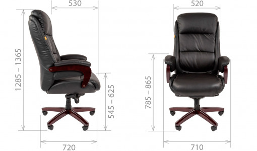Размеры кресло руководителя CHAIRMAN 404