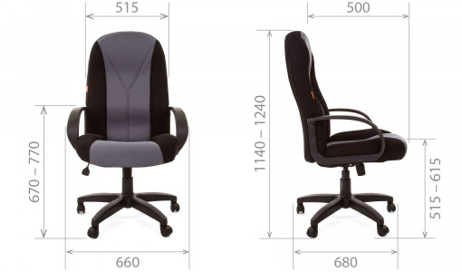 Размеры кресло руководителя CHAIRMAN 785