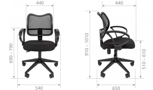 Размеры кресло офисное CHAIRMAN 450 LT