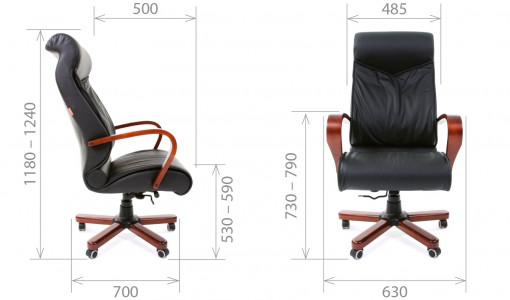 Размеры кресло руководителя CHAIRMAN 420 WD