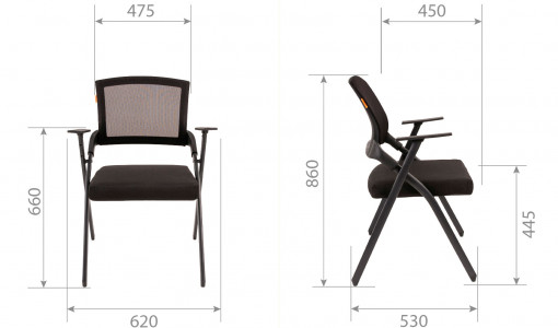 Размеры кресло посетителя CHAIRMAN NEXX NEW
