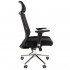 Кресло руководителя CHAIRMAN 555 LUX  Сетчатый акрил TW-01 черный / Ткань стандарт 26-28 черный