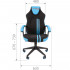 Игровое кресло CHAIRMAN GAME 26 Экокожа/ткань стандарт черный/голубой