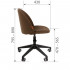 Кресло офисное CHAIRMAN HOME 119 ткань велюр Т-14 коричневый