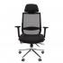 Кресло офисное CHAIRMAN 555 LUX  Сетчатый акрил TW-01 черный / Ткань стандарт 26-28 черный