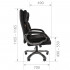 Кресло руководителя CHAIRMAN 442 ТКАНЬ Ткань Велюр/черный пластик R 015 черный