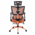 Кресло руководителя CHAIRMAN 566  Сетчатый акрил оранжевый /Ткань  оранжевый