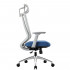 Кресло руководителя CHAIRMAN 580  серый пластик, серый/голубой