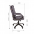 Кресло офисное CHAIRMAN 668 HOME ткань Т Т-53 серый