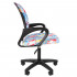 Кресло детское CHAIRMAN KIDS 103 LT BLACK ЧЕРНЫЙ ПЛАСТИК Ткань велюр с рисунком GAME
