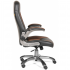 Кресло руководителя CHAIRMAN 439 Экокожа / Микрофибра Черный/Бежевый (светло-коричневый)
