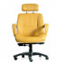 Кресло руководителя CHAIRMAN 428 Натуральная кожа COW Желтая