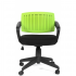 Кресло офисное CHAIRMAN SMART Комбинация Ткань TW Черная спинка из Пластика Зеленая